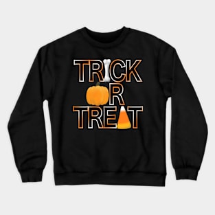 Trick or Treat - Bone, Pumpkin, Candy Corn Crewneck Sweatshirt